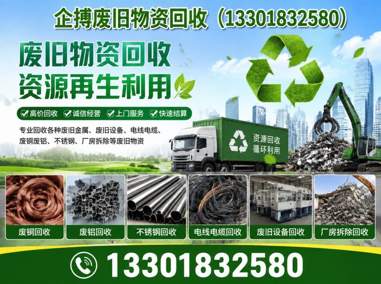 崇明区企搏废旧物资回收展示图